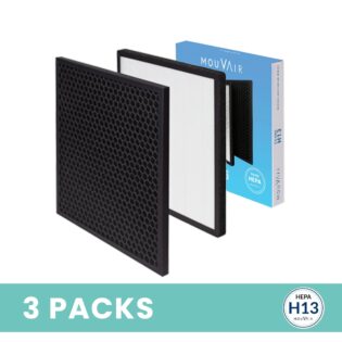 Pack 3 filtros H13 purificador Mouvair Zen