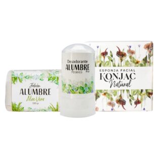 Pack HBM Desodorante + Jabón Aloe vera + Esponja natural