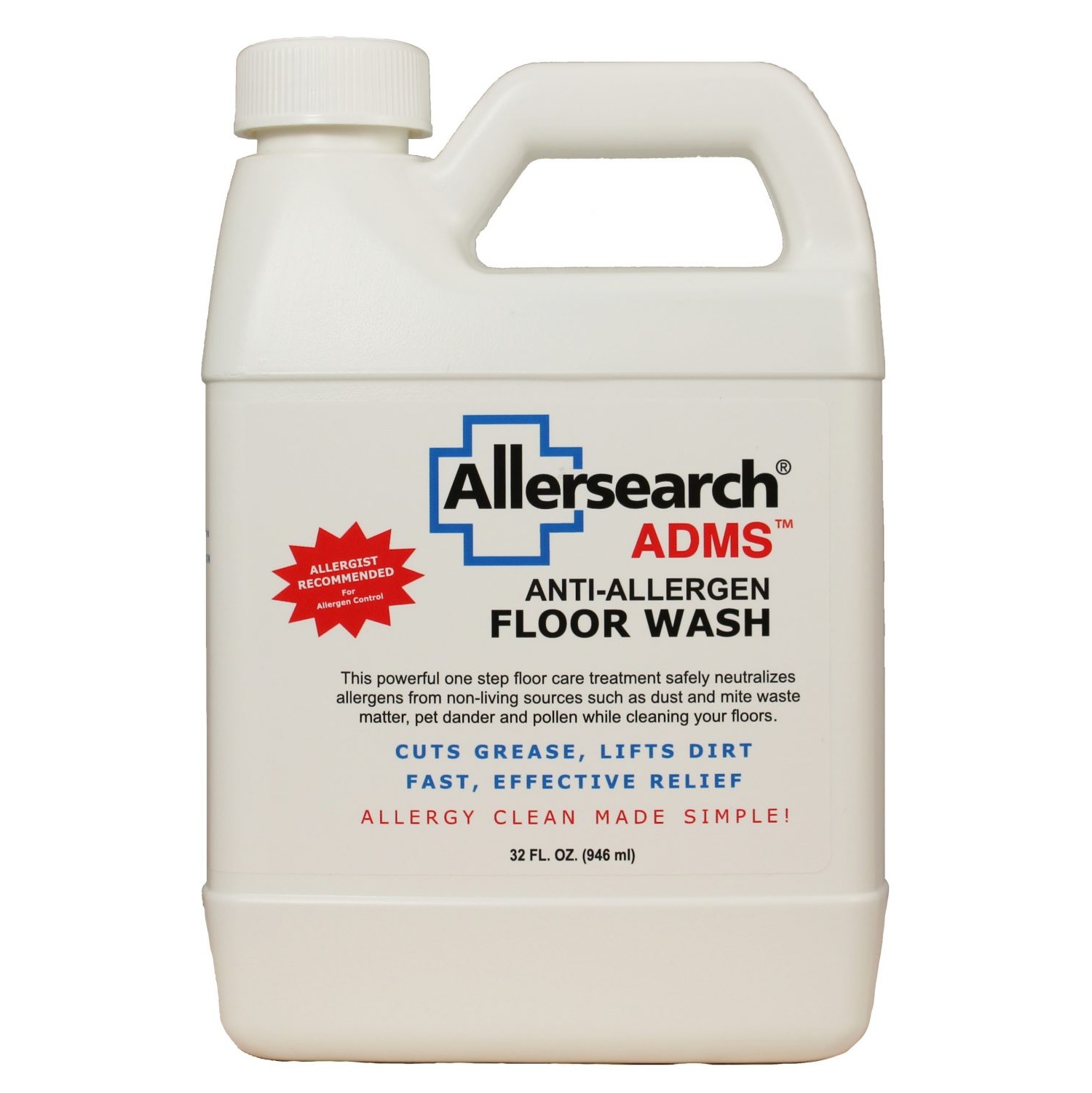 Limpiador de pisos antialérgico ADMS Floorwash 946 ml
