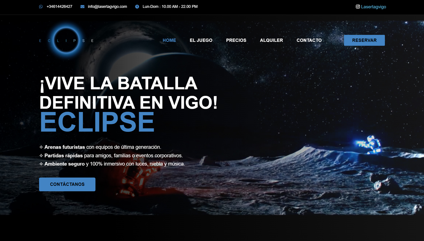 diseño web galicia espaginas web lasertagvigo